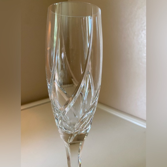 Mikasa hand blown crystal wine/champagne flutes/glasses “Olympus” from Slovenia - Picture 2 of 10